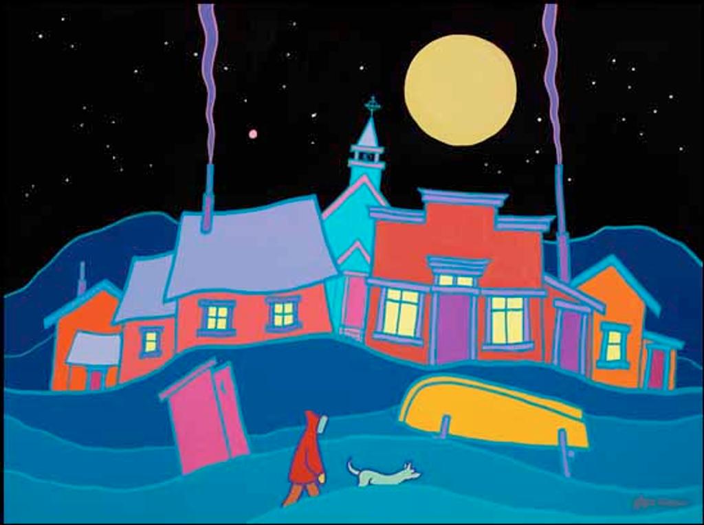 Ted Harrison (1926-2015) - Mars Over Yukon