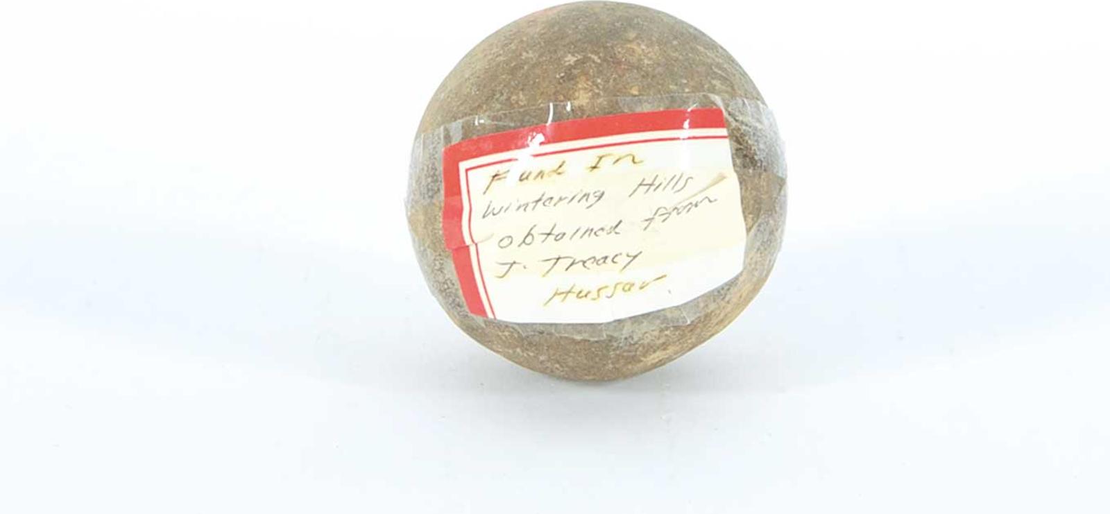First Nations Basket School - Small Brown Stone Ball