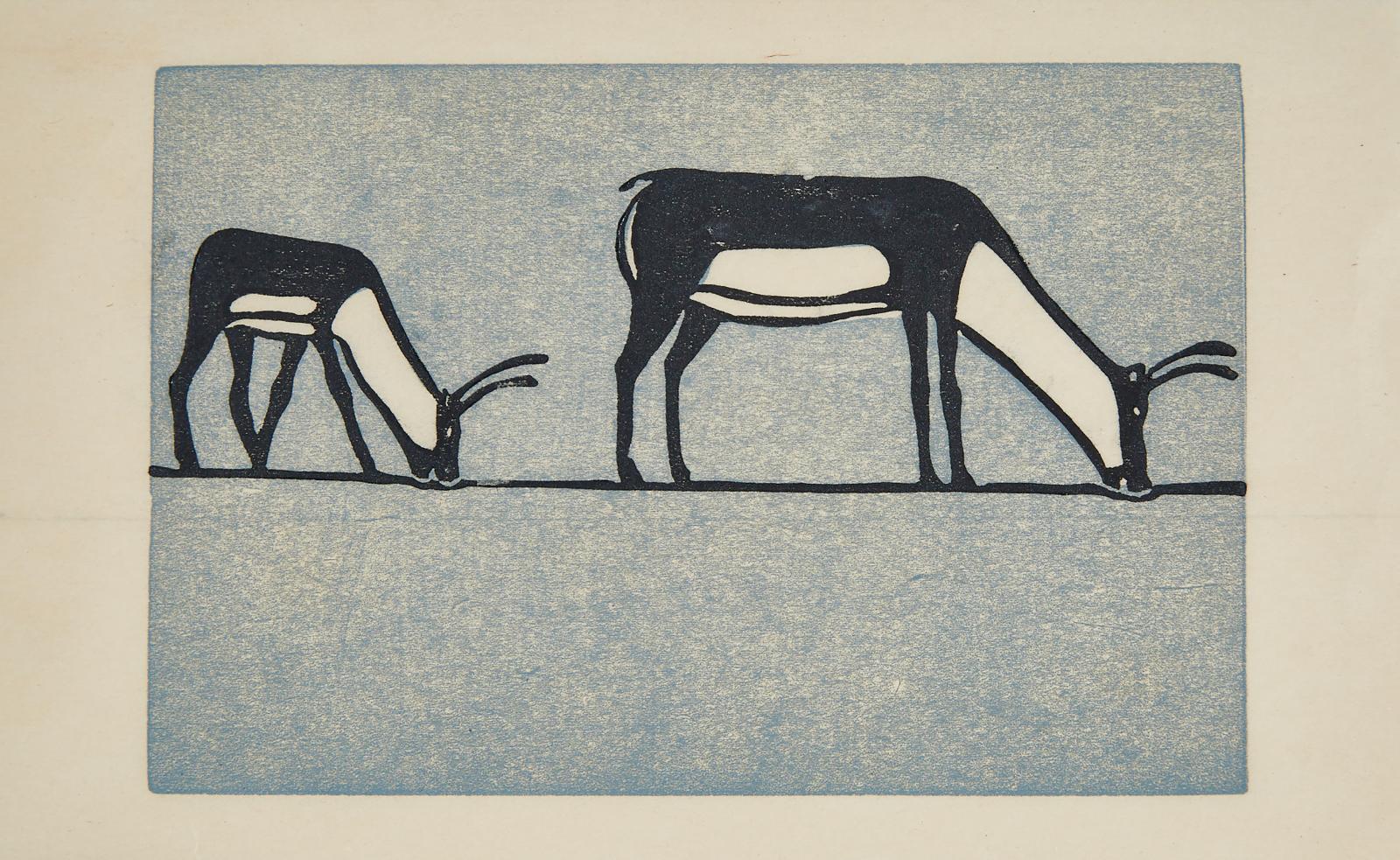 Joseph Pootoogook (1887-1958) - Caribou