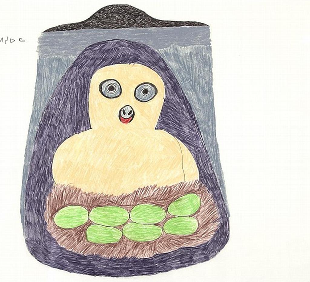 Pitseolak Ashoona (1904-1983) - Mother Guarding Eggs