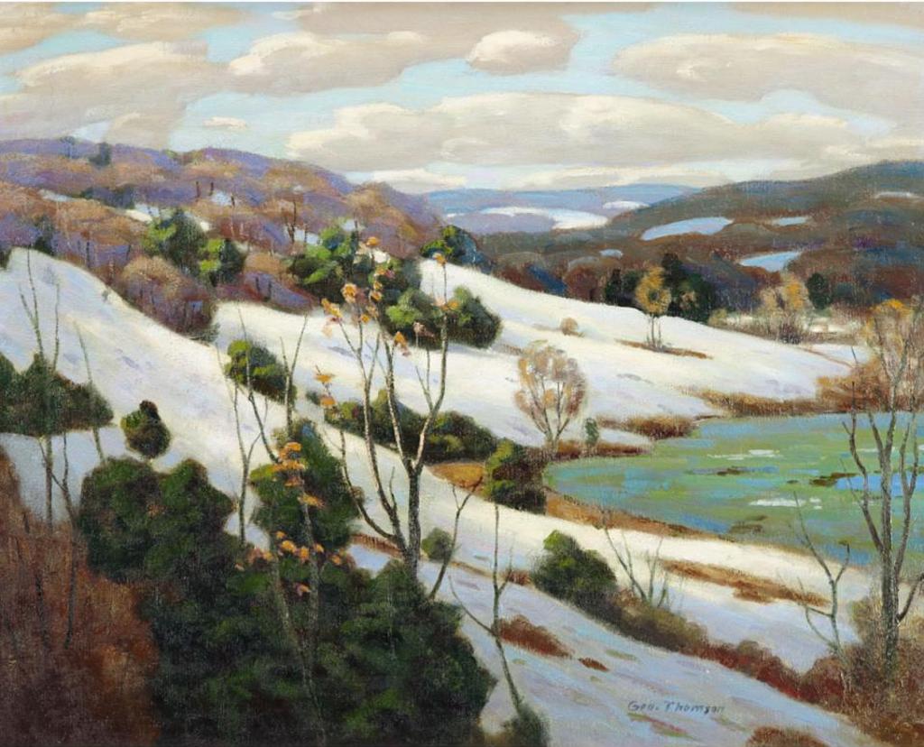 George Albert Thomson (1868-1965) - March At Owen Sound (A Gentle Snowfall)