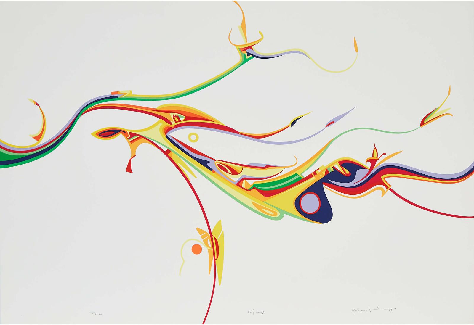 Alex Simeon Janvier (1935-2024) - Two Abstract Works