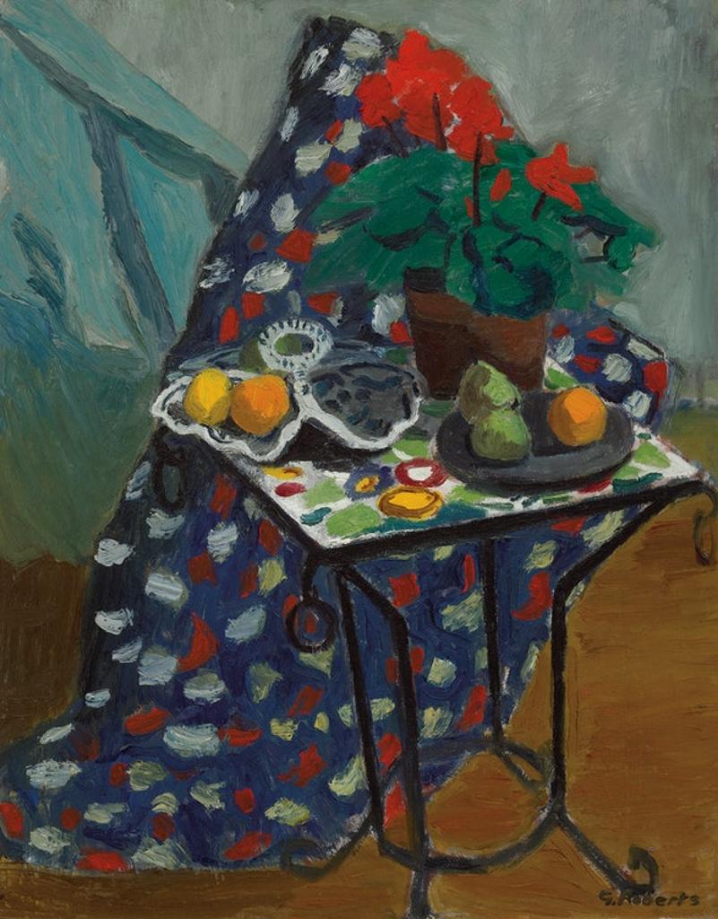 William Goodridge Roberts (1921-2001) - Cyclamen on Table