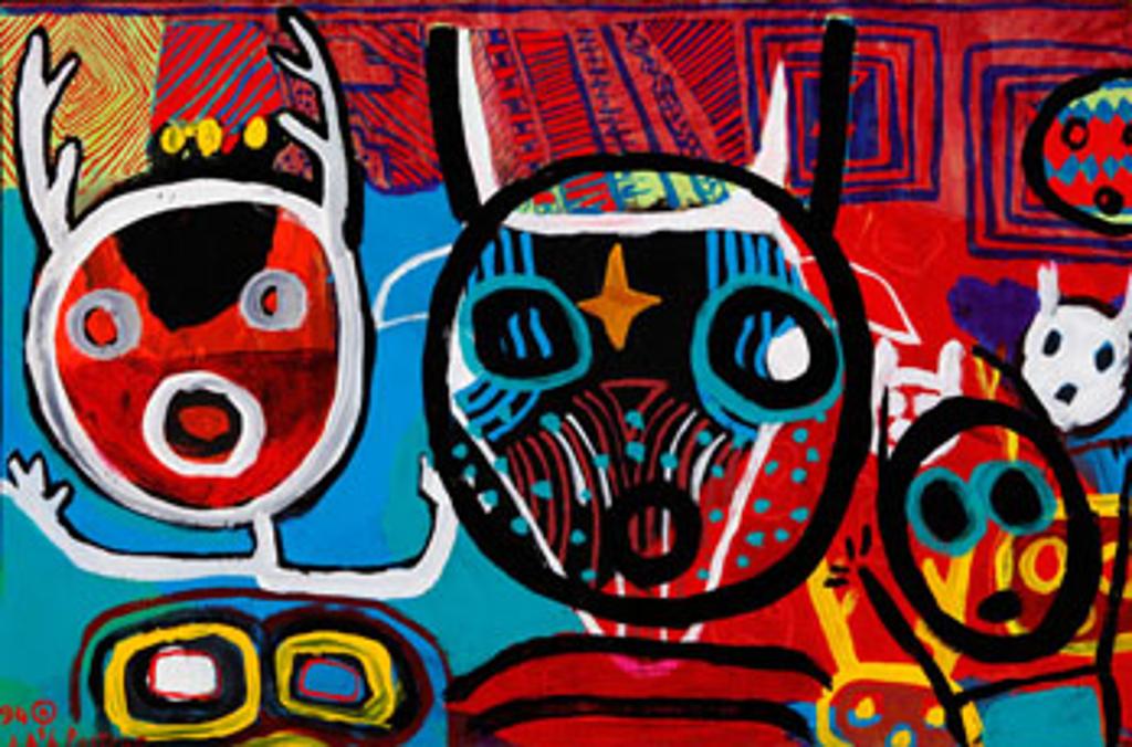 Jane Ash Poitras (1951) - Buffalo Dance Spirit