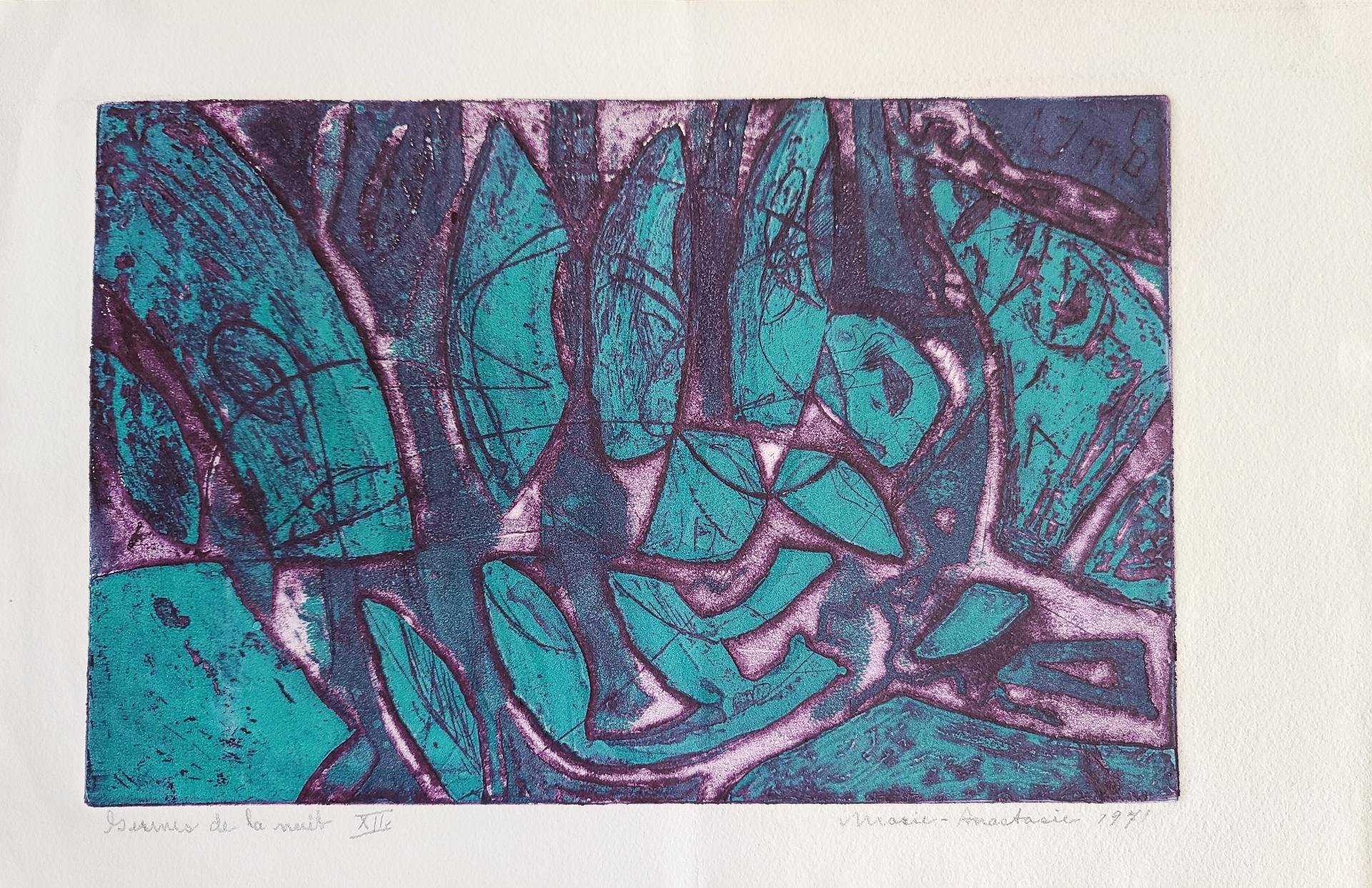 Marie Anastasie - Murmures de la nuit XII (tirée du livre d'artiste «L'invisible»), 1971