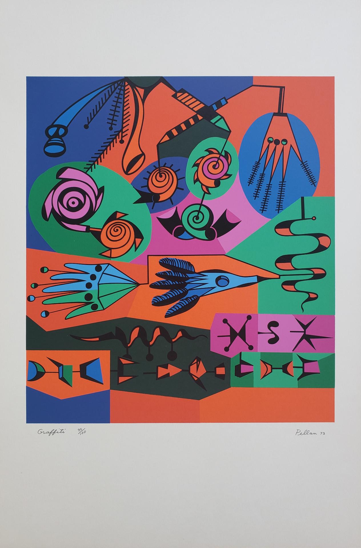 Alfred Pellan (1906-1988) - Graffiti, 1973