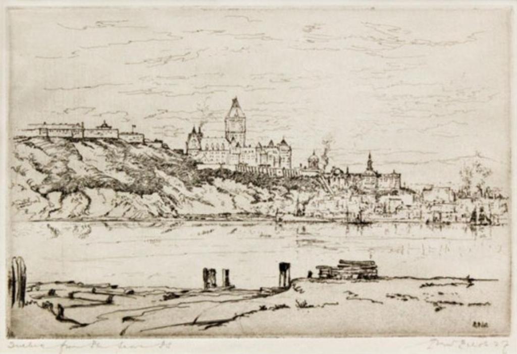 Robert Wakeham Pilot (1898-1967) - Quebec from Pointe Levis