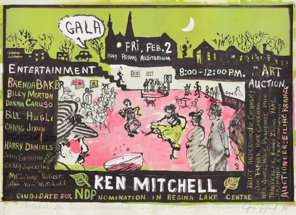 Joe Fafard (1942-2019) - Ken Mitchell Candidate For NDP