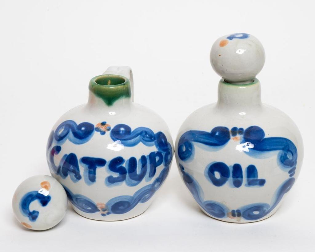 Mary Alice Hadley (1911-1965) - Condiment Set - Oil and Catsup