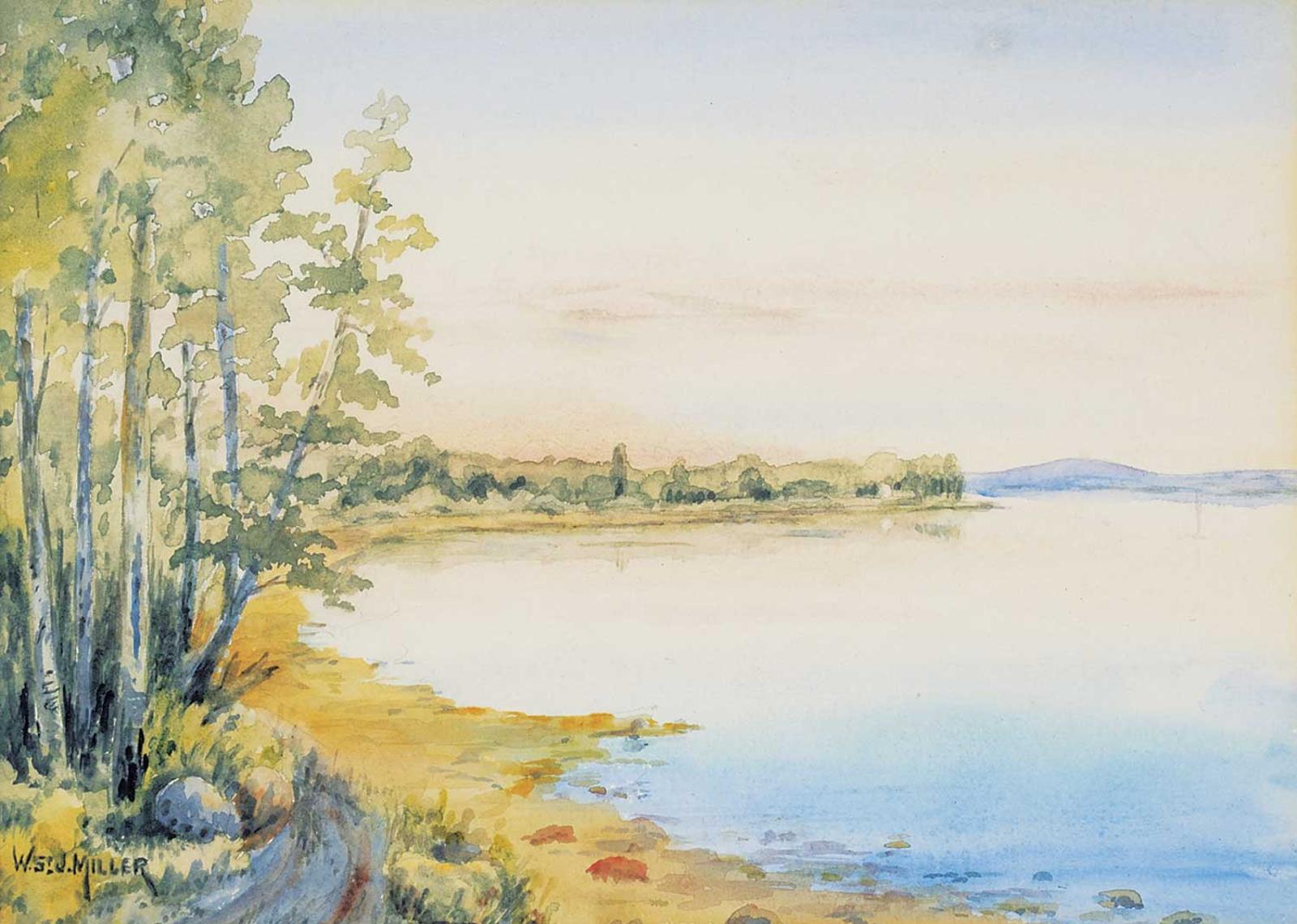 W. St. John Miller - Looking West from Campbell's Cottage, Gull Lake, Alberta