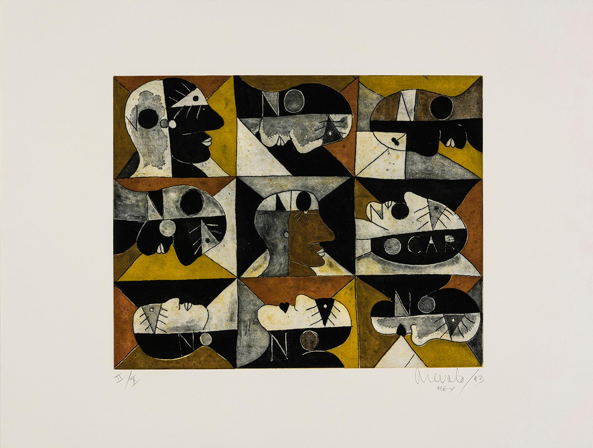 Javier Arevalo - Sans titre / Untitled (Masques), 1993