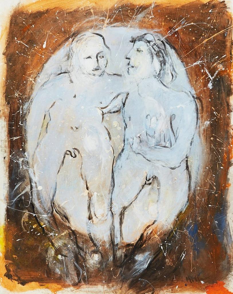 Alexander Samuel Millar (1921-1978) - Couple; Figure on Red
