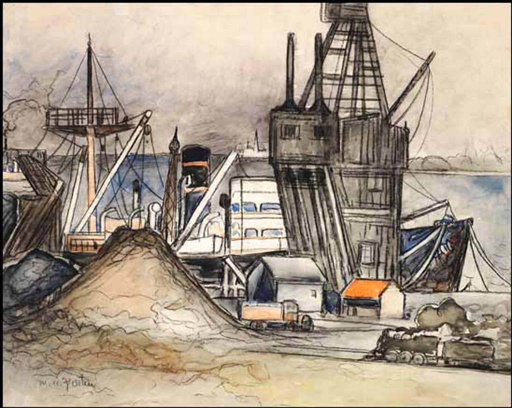 Marc-Aurèle Fortin (1888-1970) - Port de Montréal