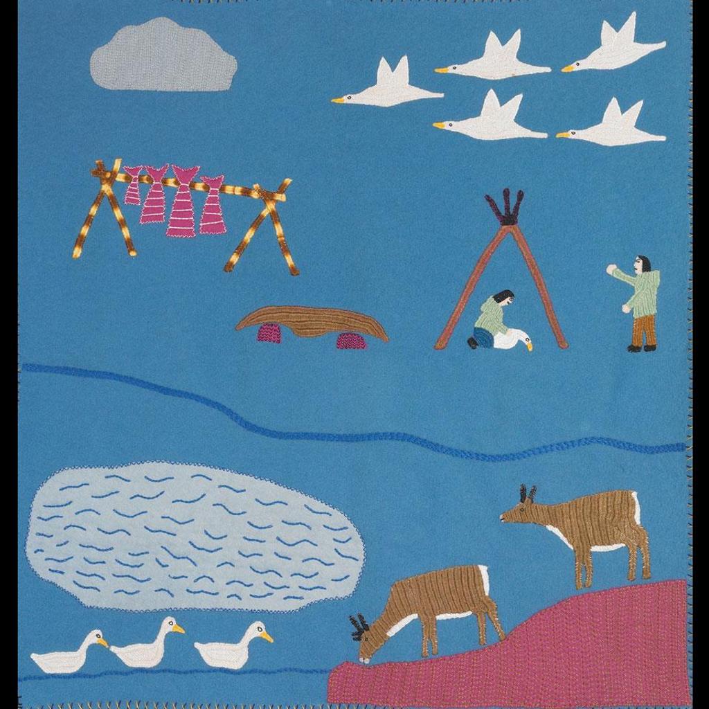Martha Singnaqti - Summer On The Land; Fish Drying Under A Blazing Sun