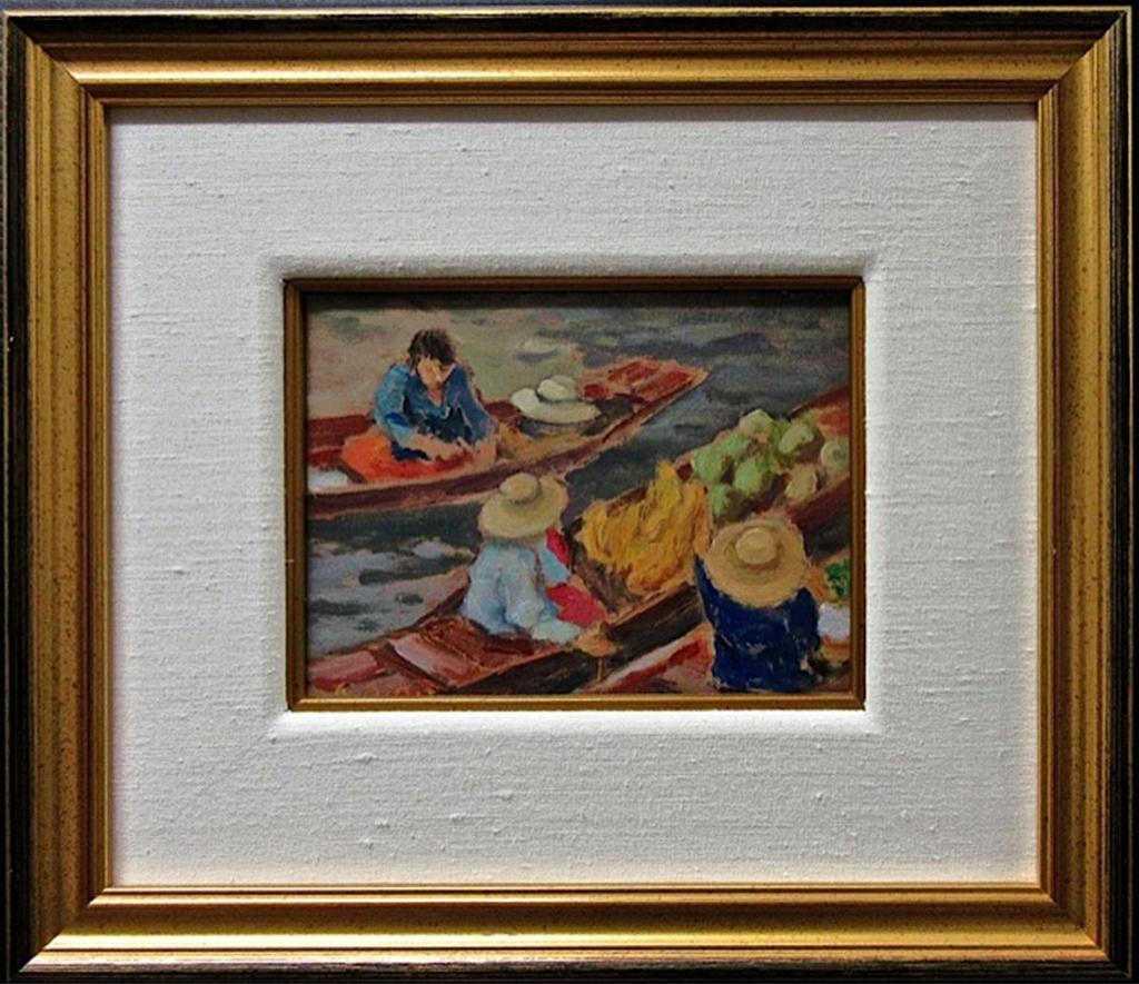 Antoine Bittar (1957) - Floating Market #1 - Thailand