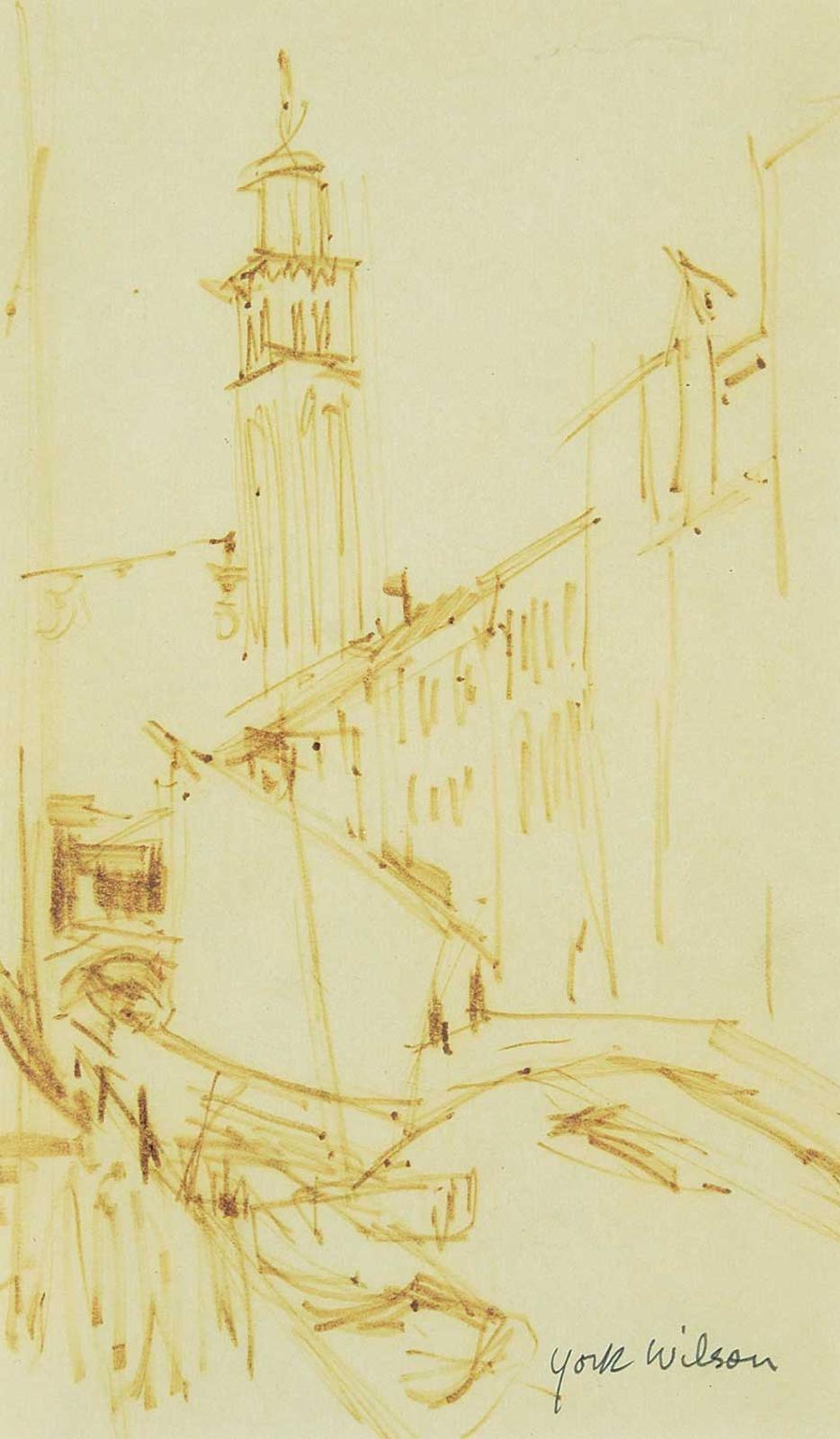 Ronald York Wilson (1907-1984) - Untitled - View of the Town