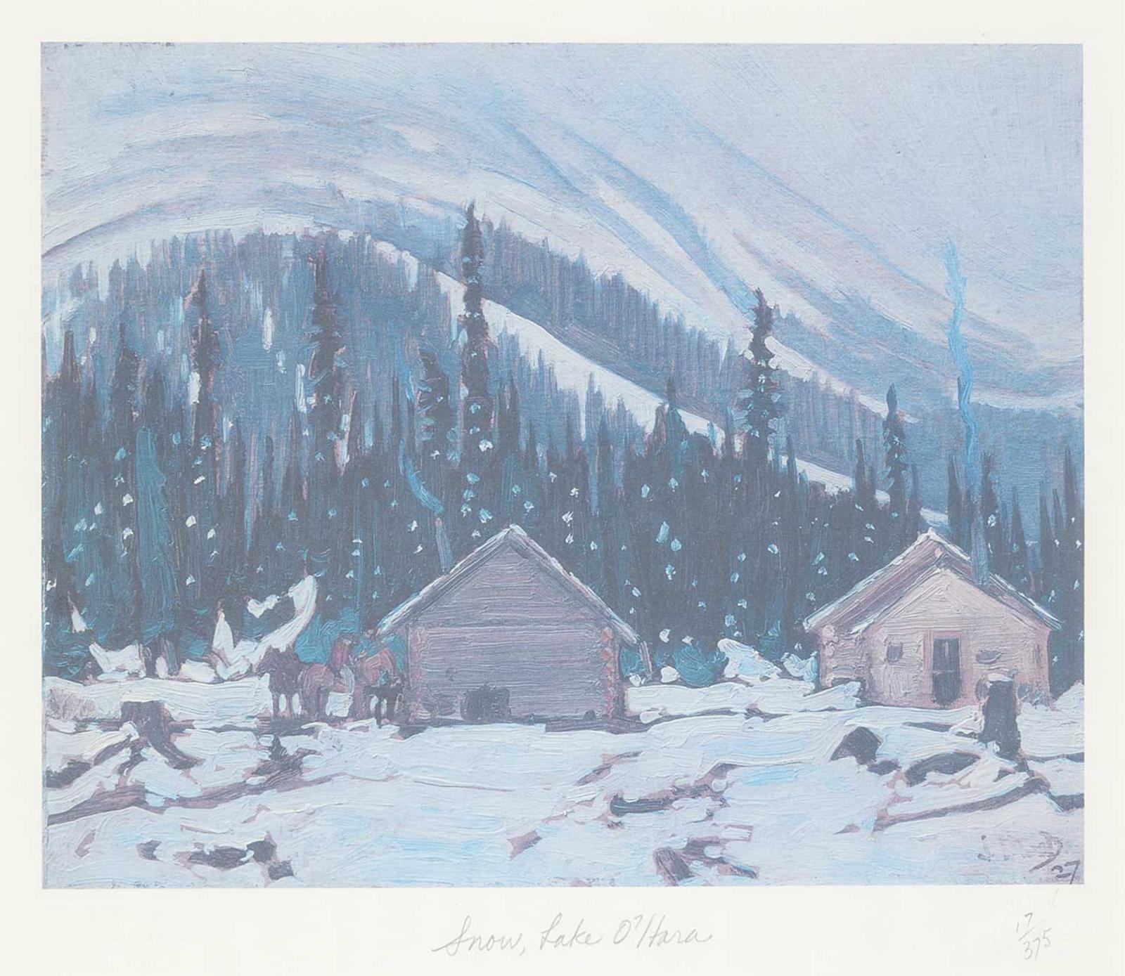 James Edward Hervey (J.E.H.) MacDonald (1873-1932) - Snow, Lake O'Hara #17/375