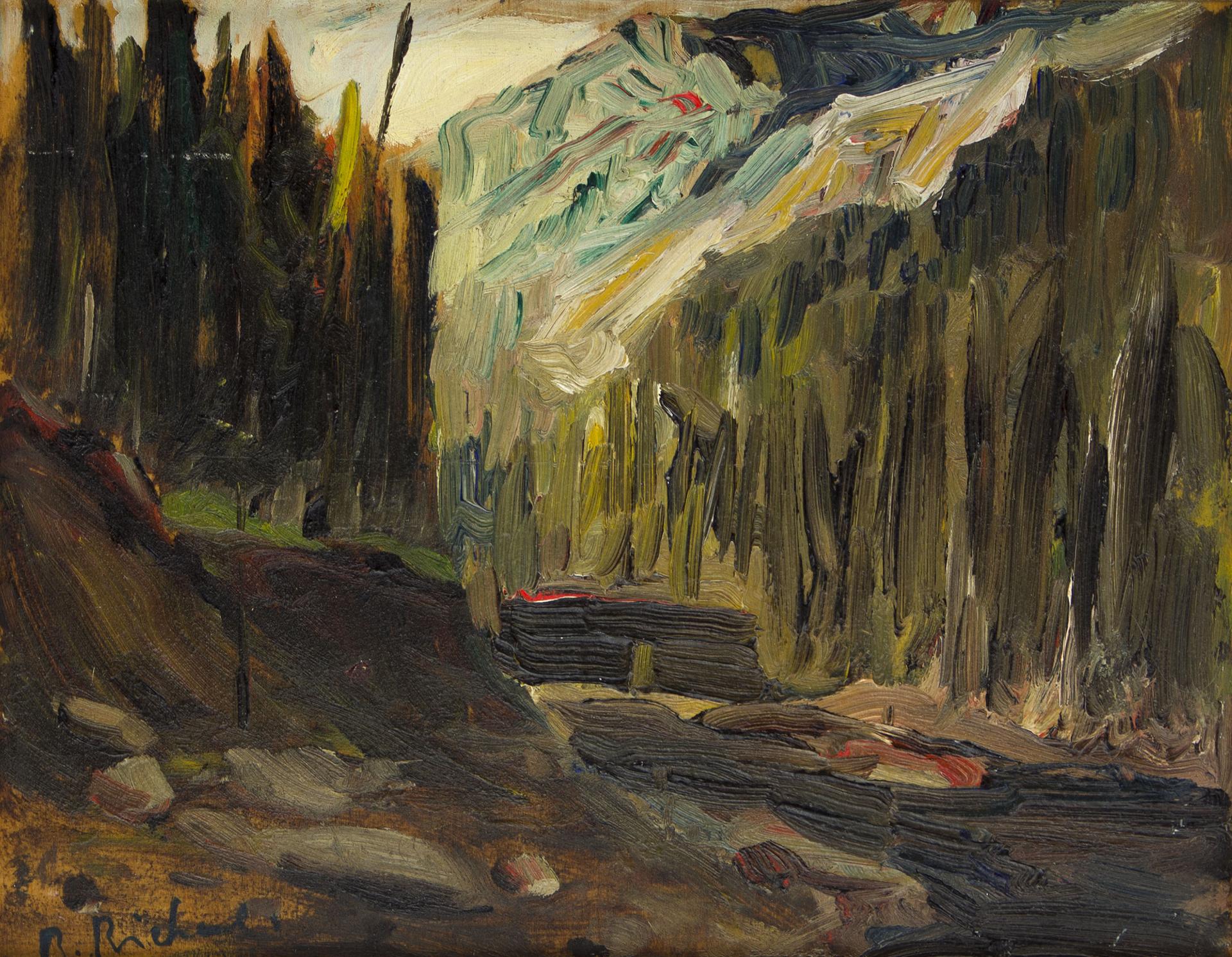 René Jean Richard (1895-1982) - À l'entrée des eaux mortes (Rivière Malbaie), n.d.