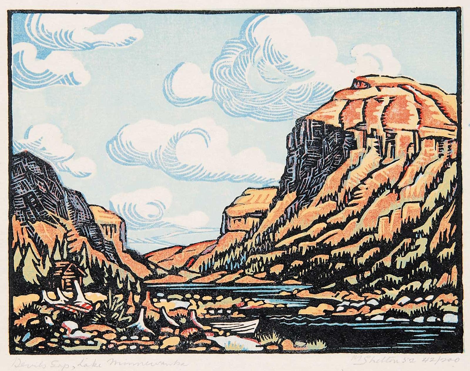 Margaret Dorothy Shelton (1915-1984) - Devil's Gap, Lake Minnewanka #42/200