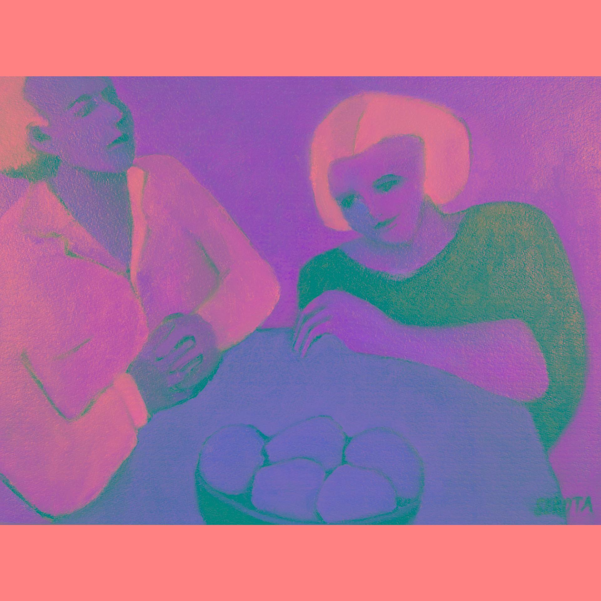 Phyllis Serota (1938) - Adam And Eve In Middle Age #3, 1984