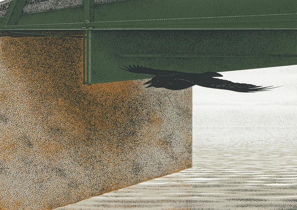 Alexander (Alex) Colville (1920-2013) - Bridge and Raven