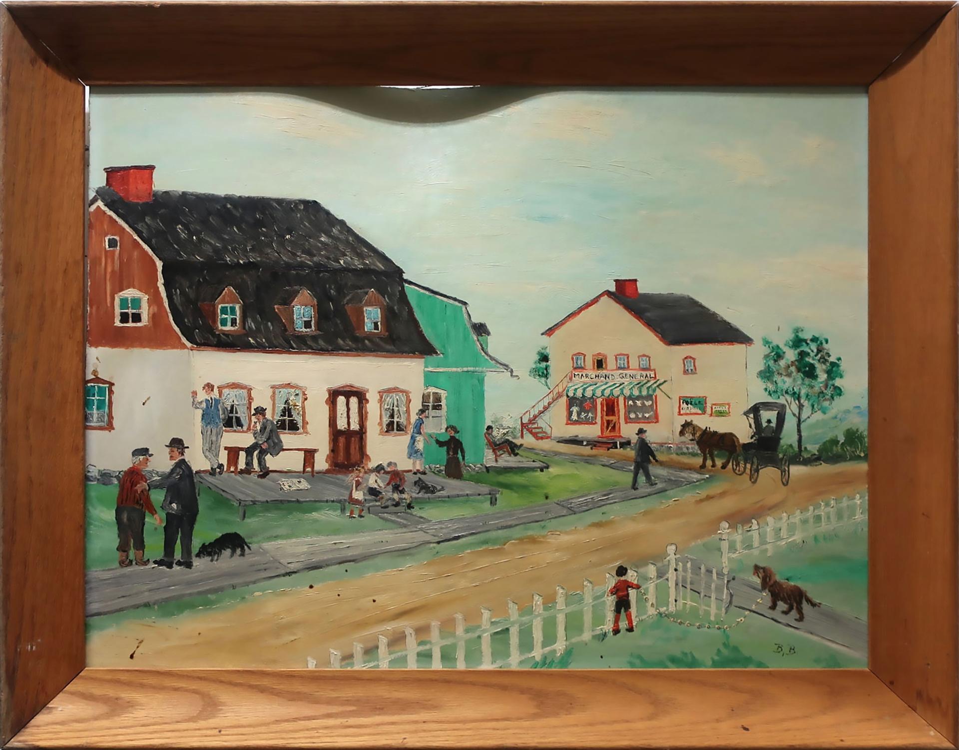 Blanche Bolduc (1907-1998) - Street Scene (Marchand General)