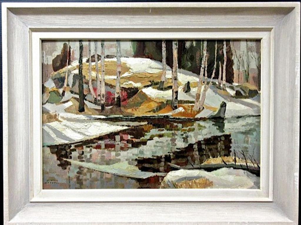 Hilton MacDonald Hassell (1910-1980) - March Trout Stream - Speyside