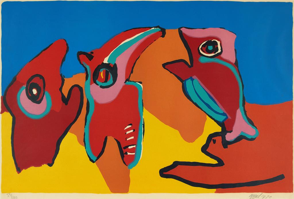 Karel Appel (1921-2006) - Dancing in the Spring