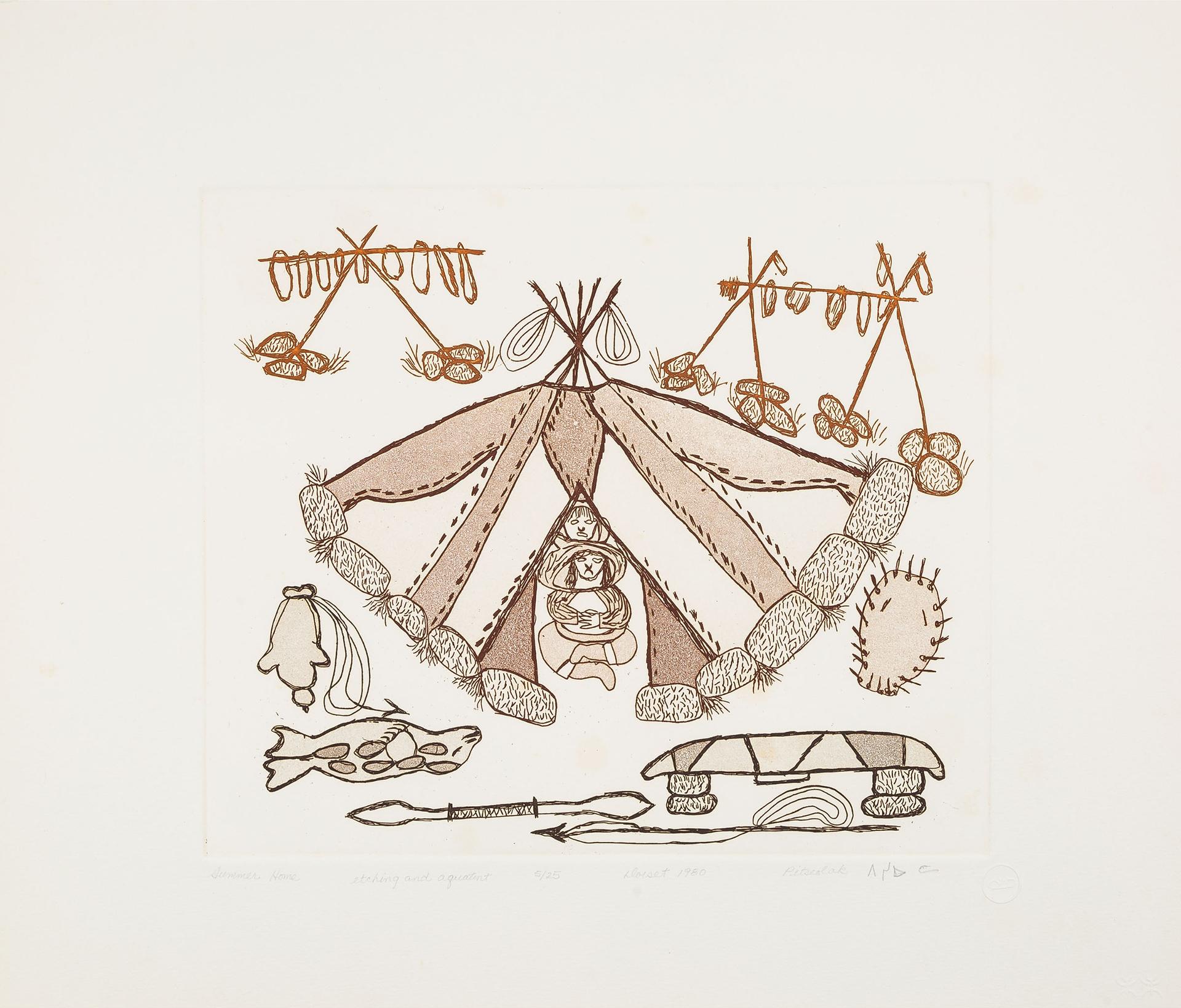 Pitseolak Ashoona (1904-1983) - Summer Home