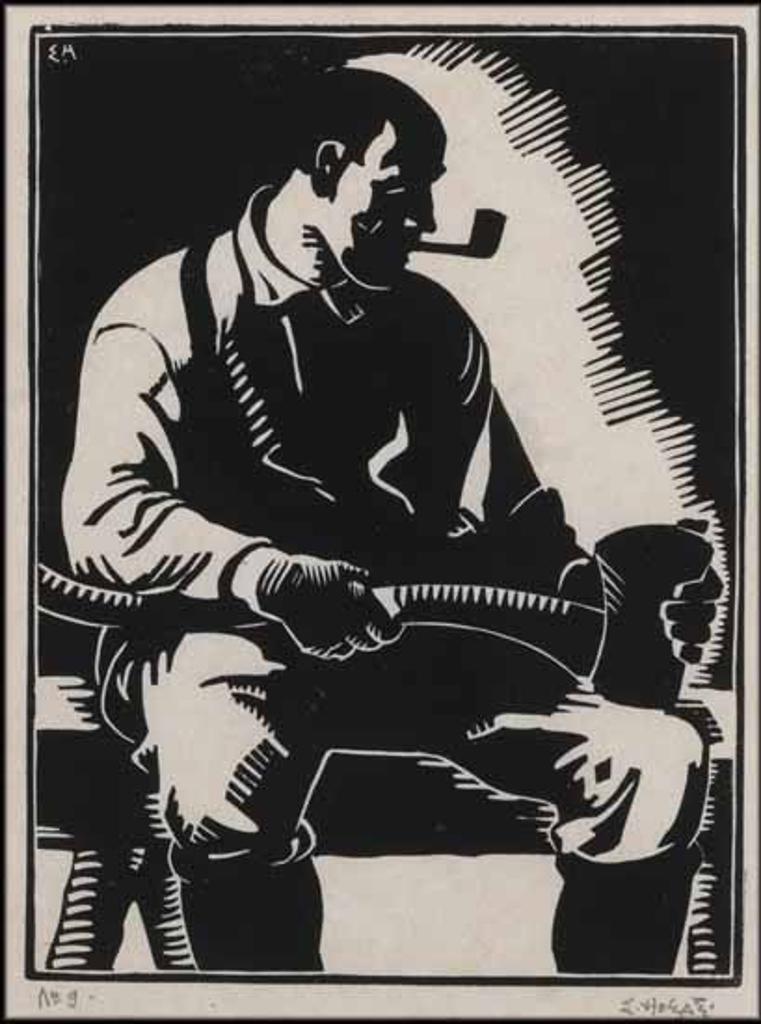 Edwin Headley Holgate (1892-1977) - Man with Axe