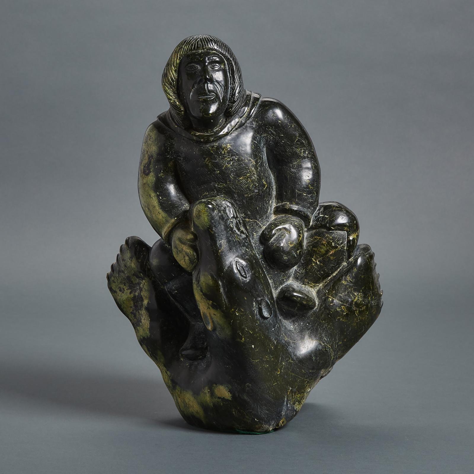 Geeshee Akulukjuk (1945) - Hunter Attacking Polar Bear