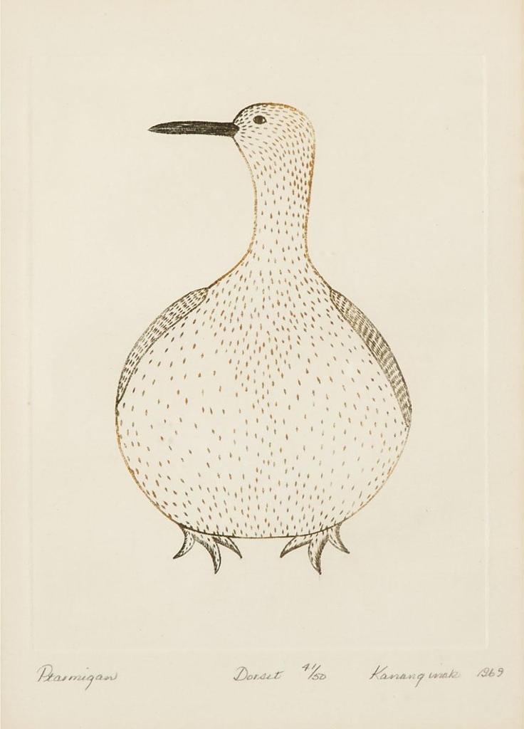 Kananginak Pootoogook (1935-2010) - Ptarmigan