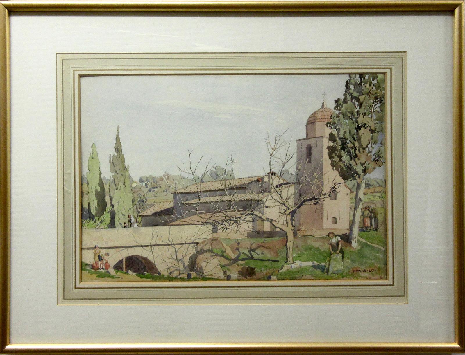 Mabel Bruce-Low (1883-1972) - Church Near Huan Los Pims