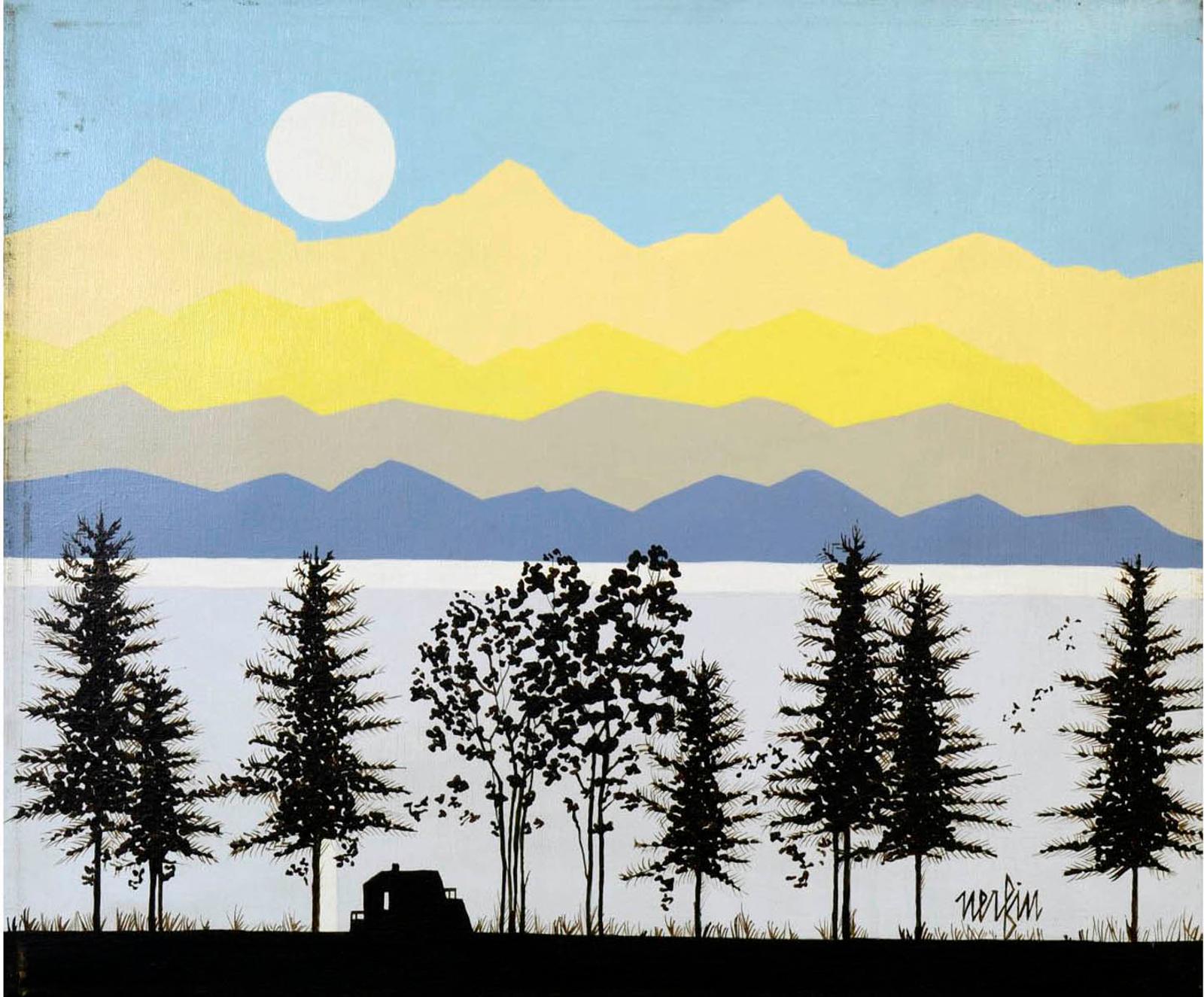 Jean E. Nerfin (1922) - Paysage méditerranéen