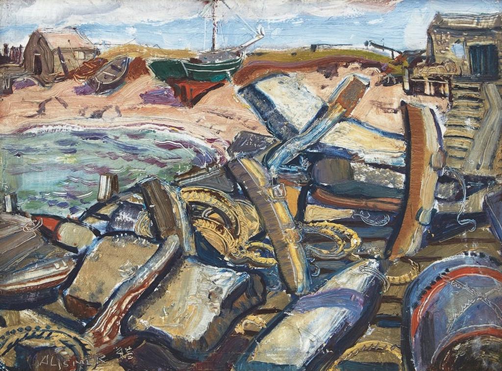 Arthur Lismer (1885-1969) - Fisherman's Gear, Cape Breton Island, Nova Scotia