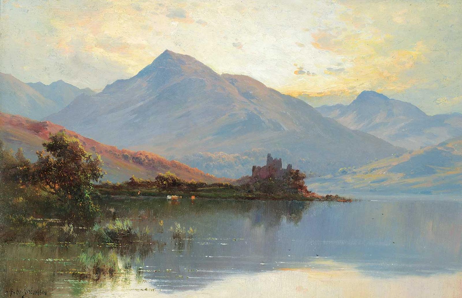 Alfred Fontville de [Junior] Breanski (1877-1957) - Kilchurn Castle, Loch Awe. N.B.