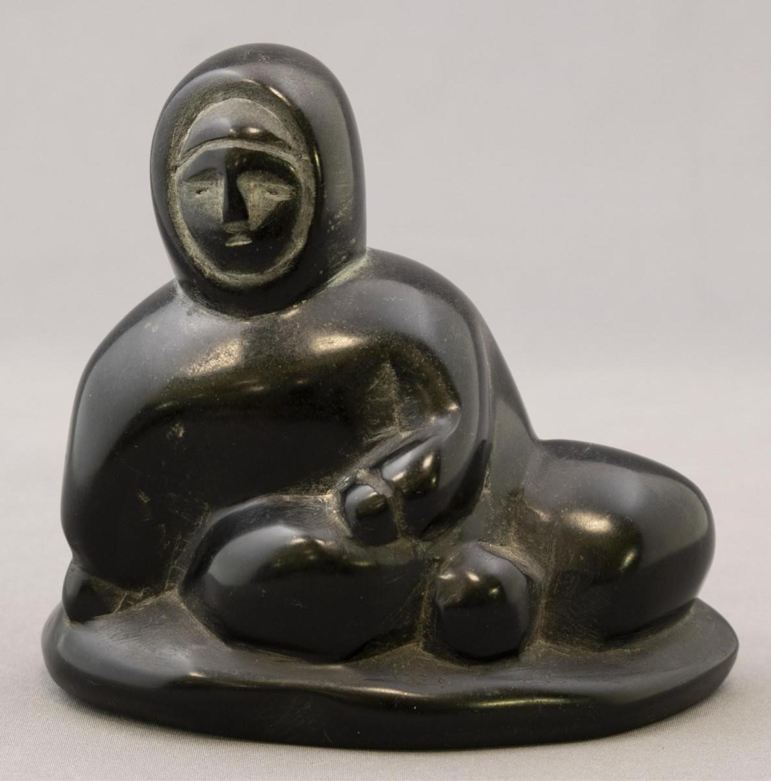 Camille Manngilik Iquliq (1962-2005) - SEATED MAN; ca 1985