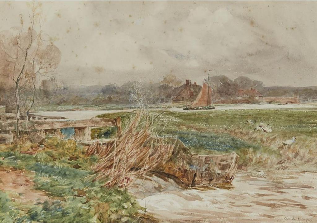 Claude Hayes (1852-1922) - The Lock