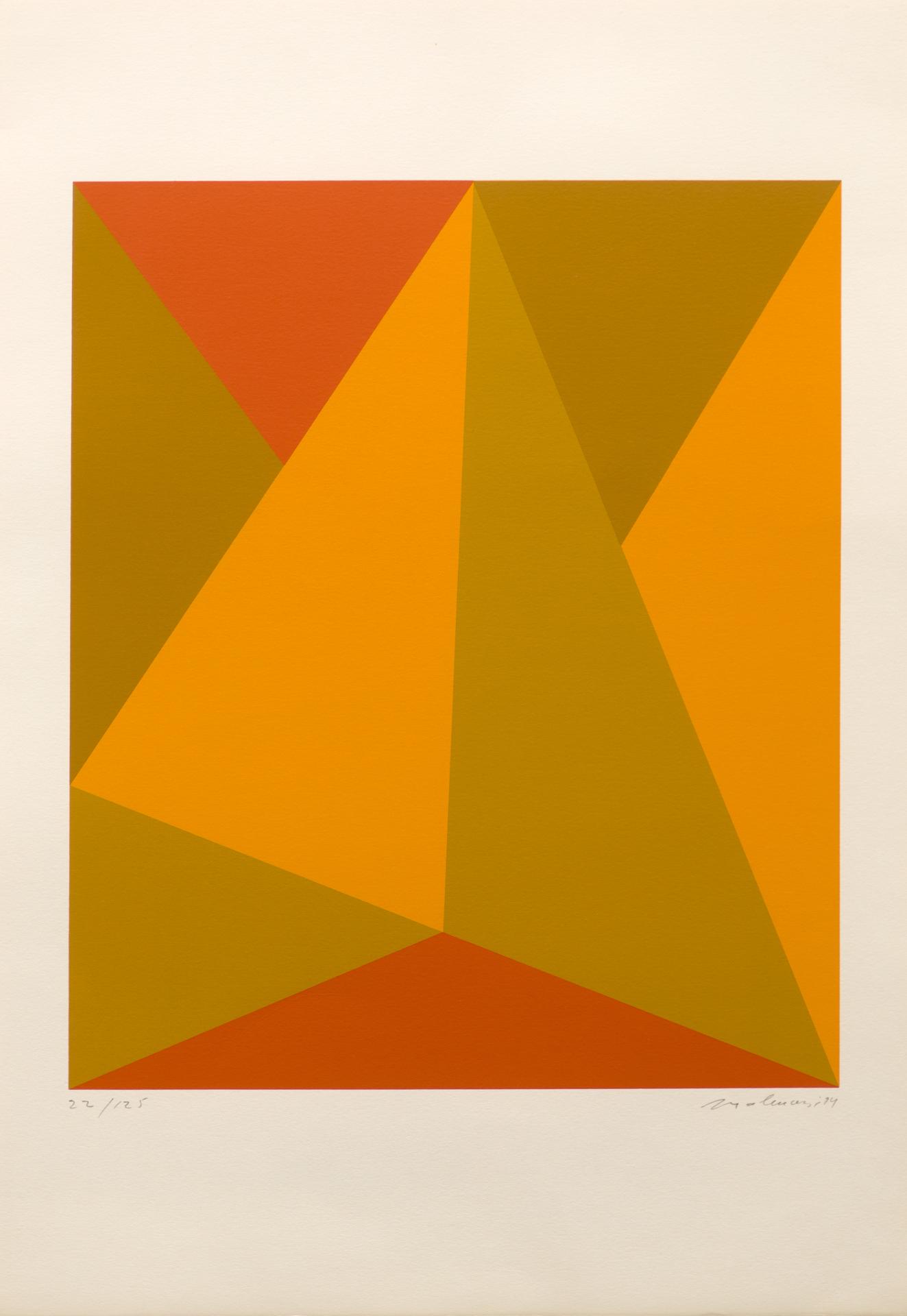 Guido Molinari (1933-2004) - Triangulaire jaune-orange, 1974