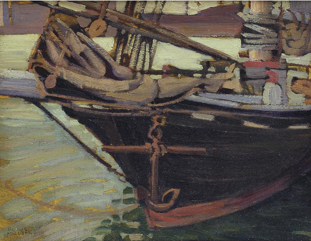 Doris Jean McCarthy (1910-2010) - Docked Boat, Quebec City, 1933