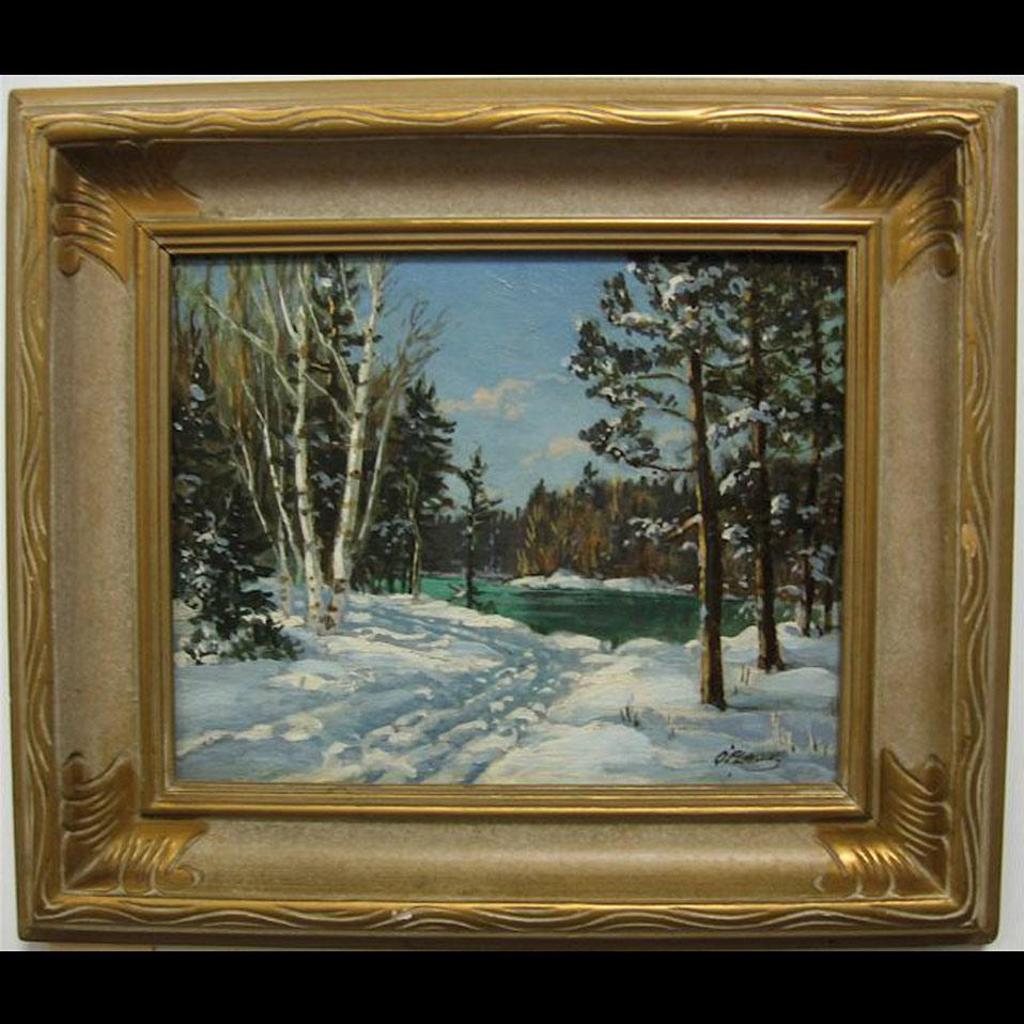 Otto Planding (1887-1964) - Road To Lake In Winter