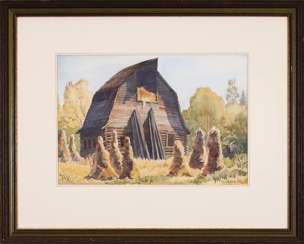 Dorothy Margaret Shelton (1915-1984) - Old Barn, Haying Season; 1978