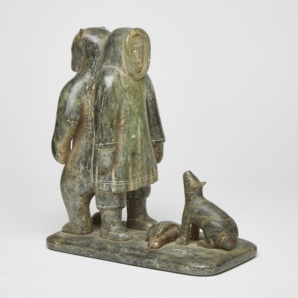Alain Iyerak (1920-1998) - Polar Bear Spirit And Hunter With Seal And Dog
