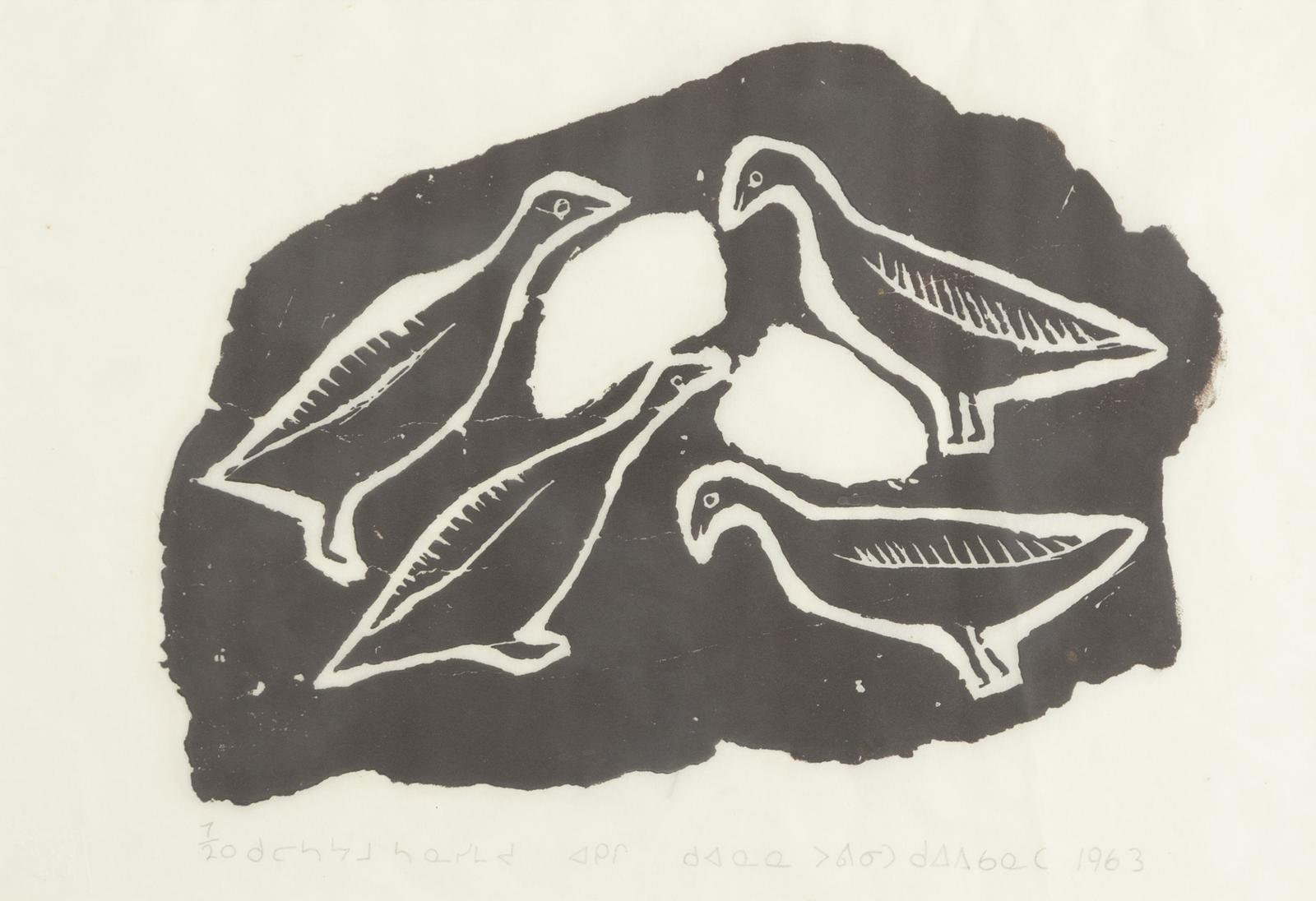 Pauloosie Quananak (1899-1963) - Four Geese