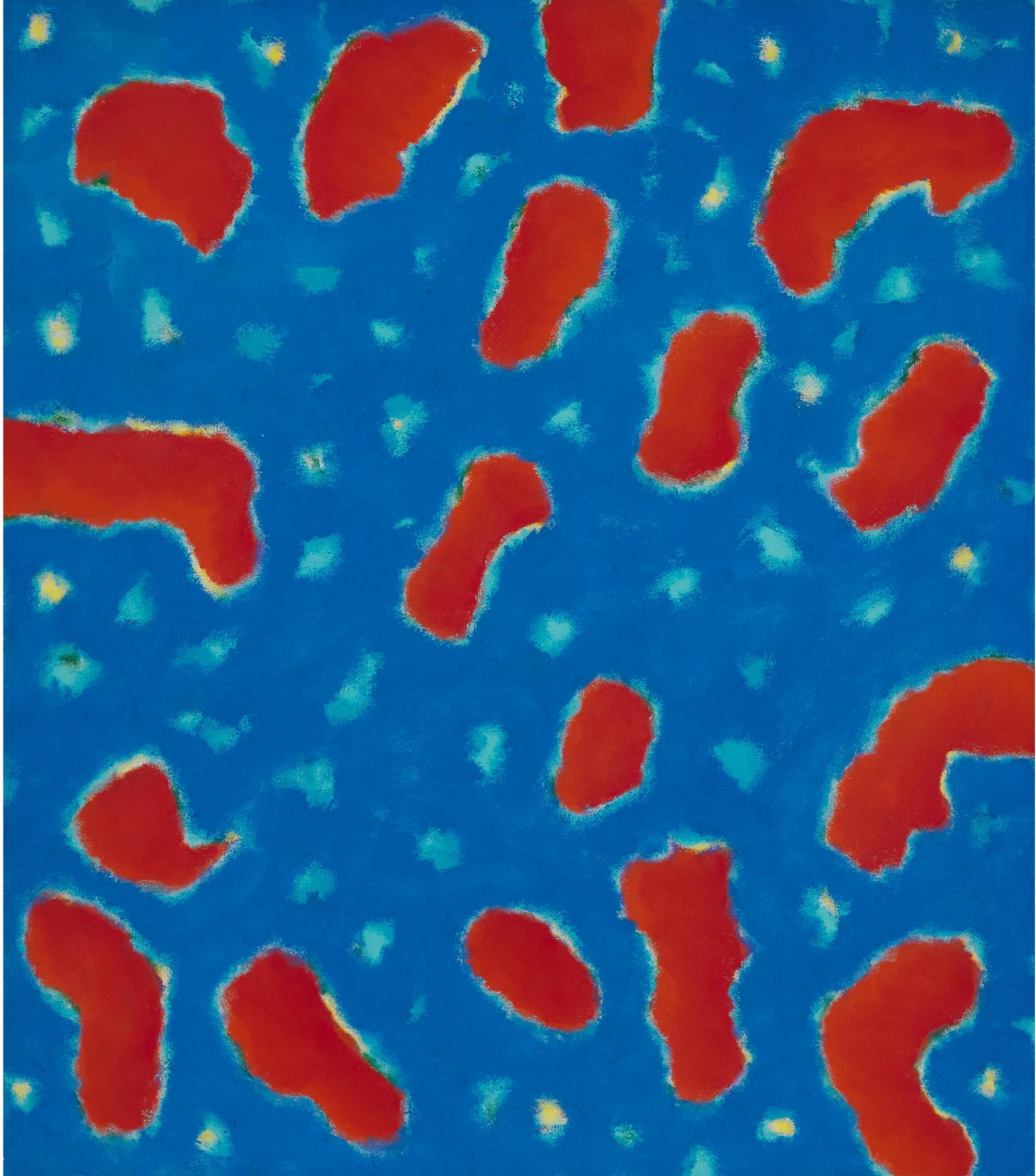 Gershon Iskowitz (1921-1988) - BLUE RED - G, 1980
