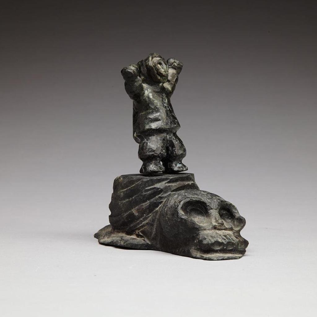 Lucas Aaluk - Standing Figure Atop A Skull