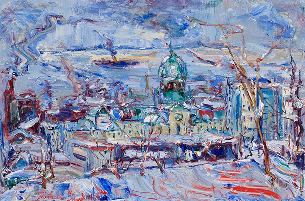 Samuel (Sam) Borenstein (1908-1969) - View of Montreal, PQ, Canada (Dawson College)