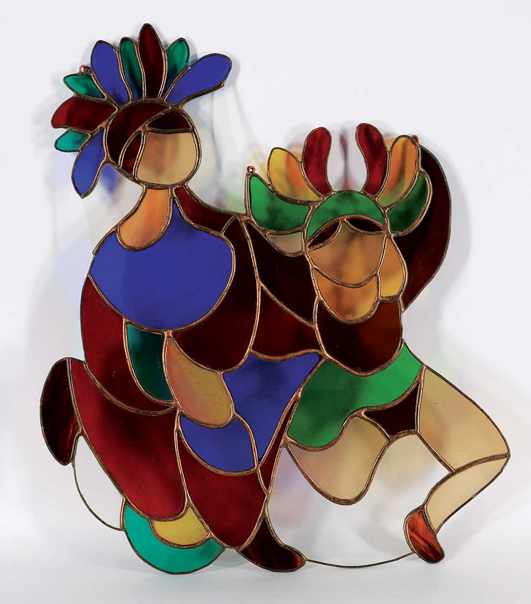 Daphne Odjig (1919-2016) - Untitled - Pow Wow Dancers