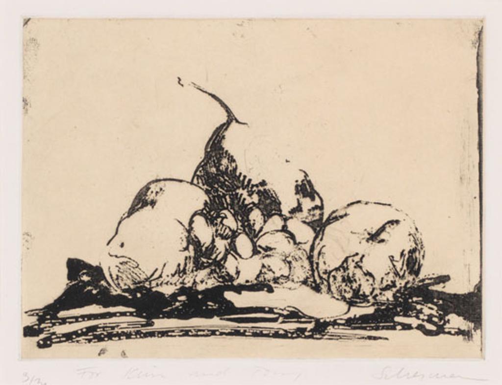 Antony (Tony) Scherman (1950-2023) - Still Life with Pear and Grapes