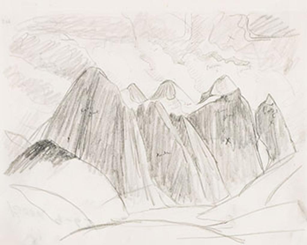 Lawren Stewart Harris (1885-1970) - Rocky Mountain Drawing 9 - 63